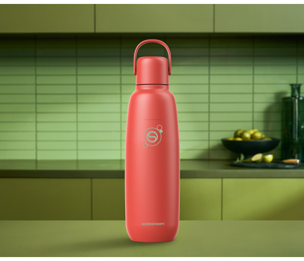 SodaStream Butelka termiczna Fizz&Go w kolorze pomarańczowym 0,9l - 1533421 - zdjęcie 2